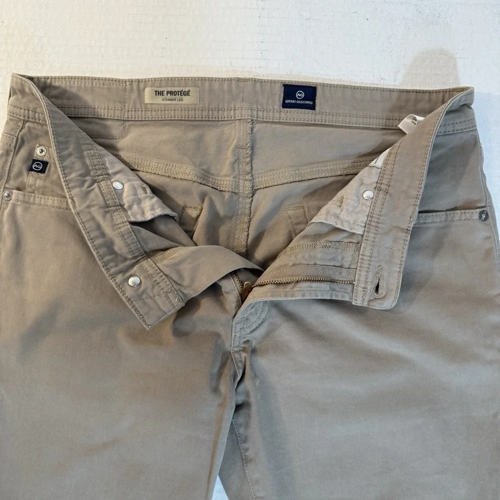Men's Pants 31x34 AG Adriano Goldschmied The Protege Beige Casual Stretch Blend‎